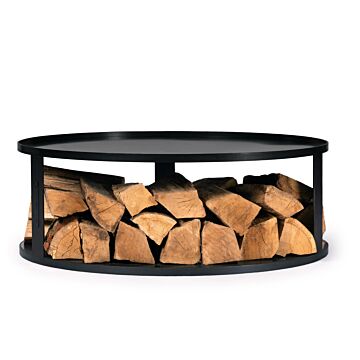 Base CookKing pour bol à feu avec photo du produit en bois
