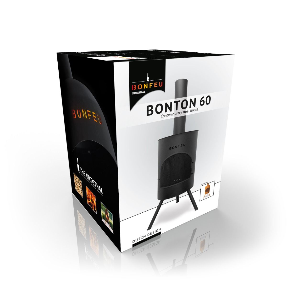 BonFeu BonTon 60 Noir Cheminée extérieur