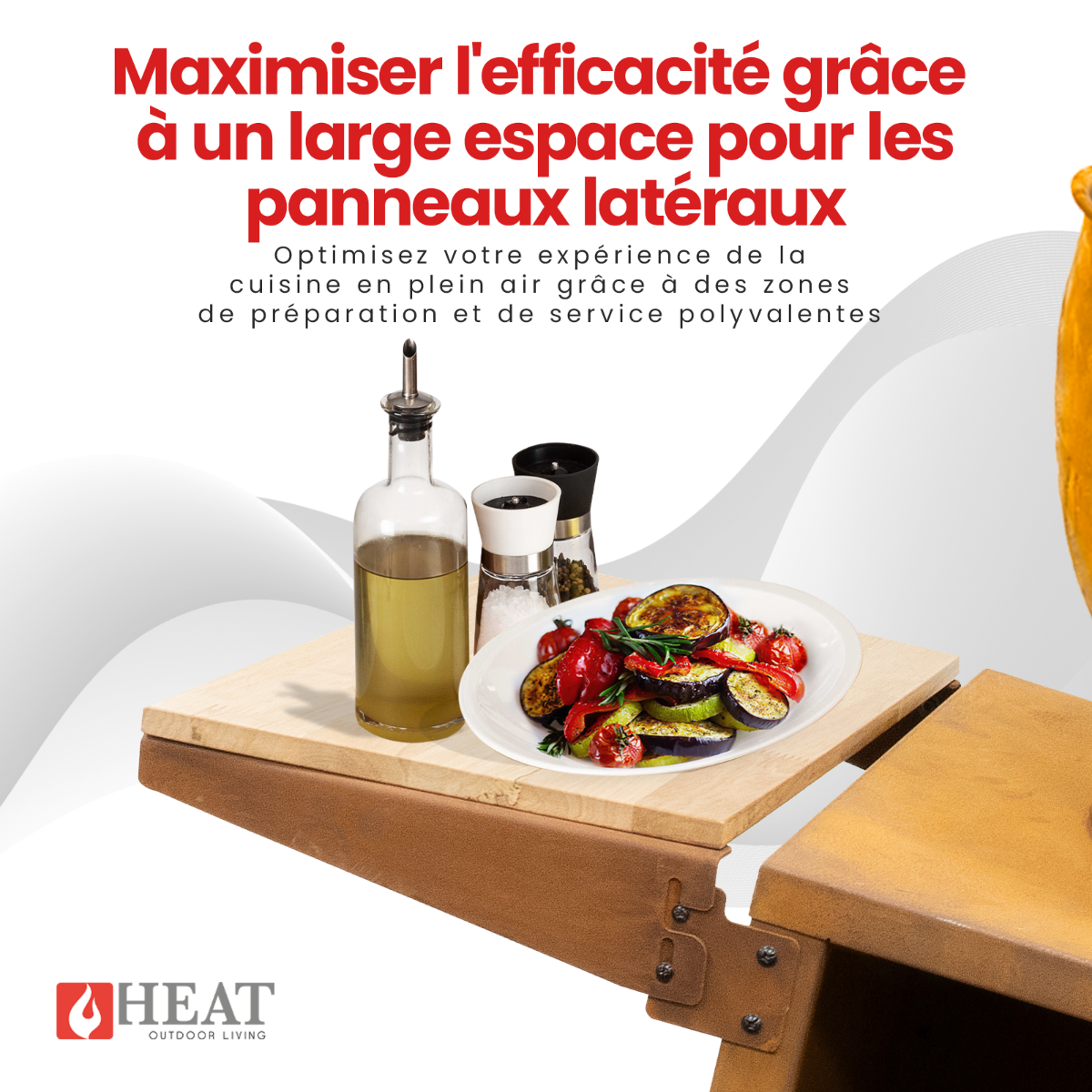 HEAT Kjok Cuisine Extérieure Ø56 cm Rouille