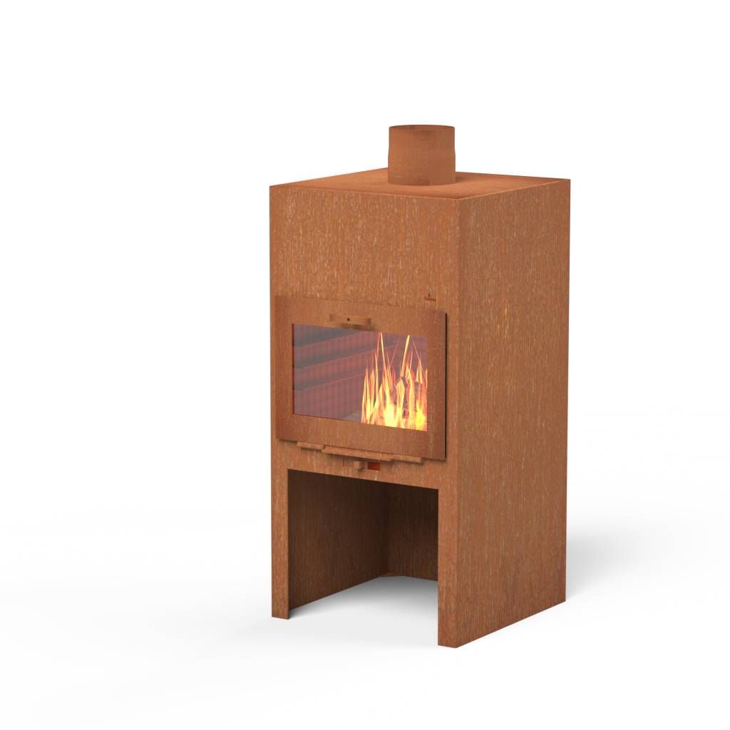 FORNO Poêle de Jardin Stig Acier Corten